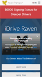 Mobile Screenshot of idriveraven.com